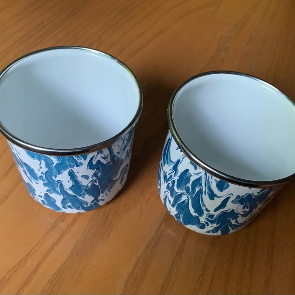 The Golden Rabbit Enamel Cups